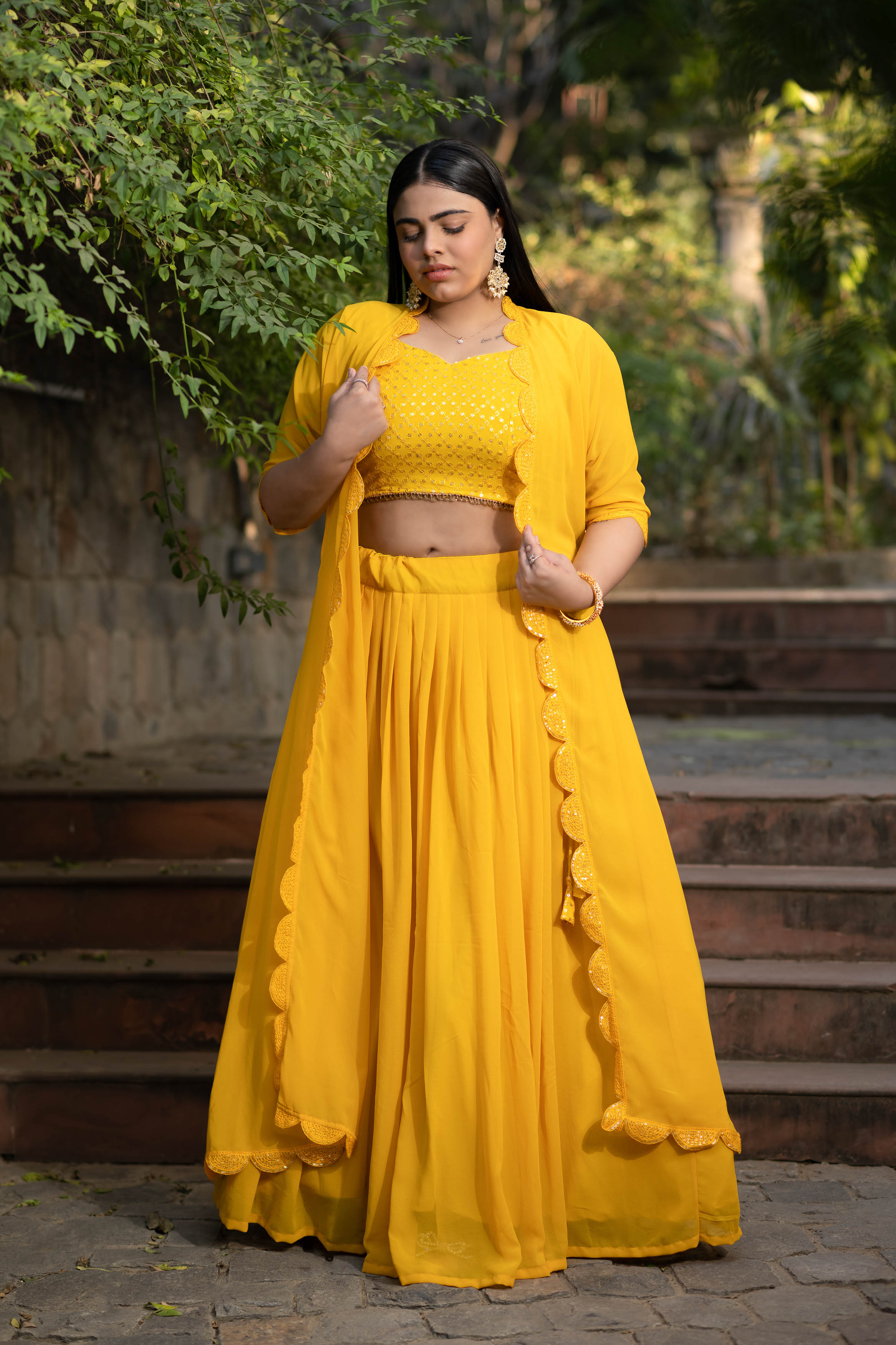 Plus size lengha hotsell