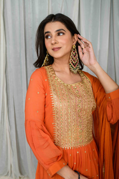 Rust Aline kurta Set