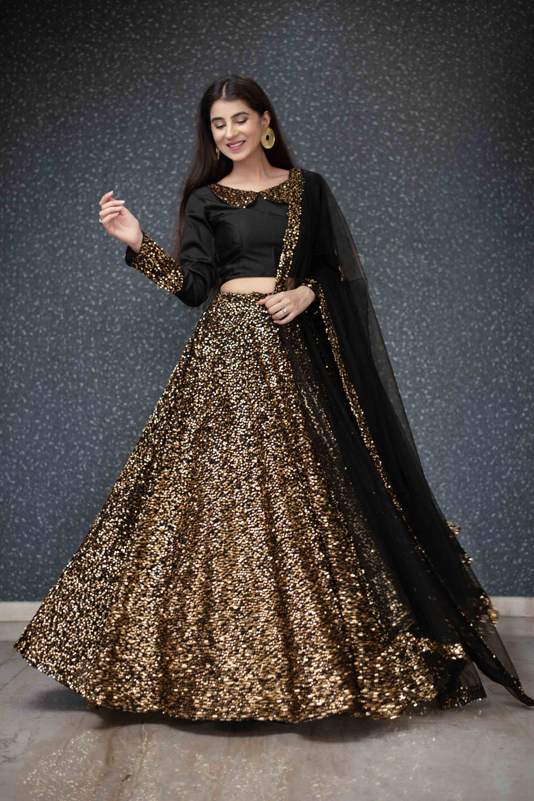 Gold lehengas best sale